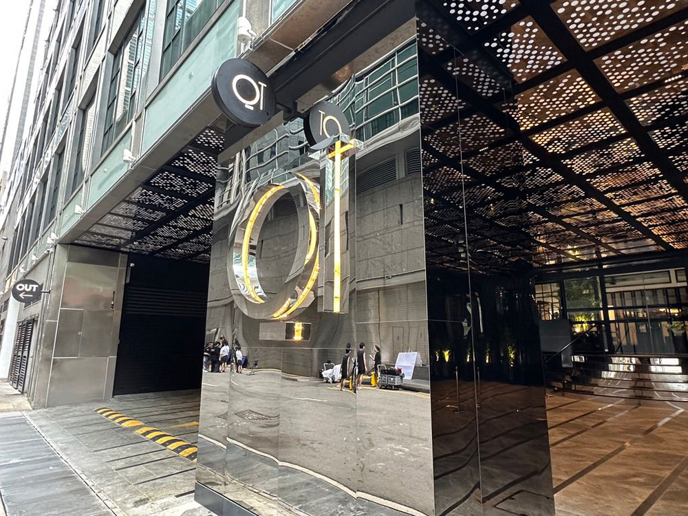 Signage at QT Hotel, a project from the Octopus portfolio
